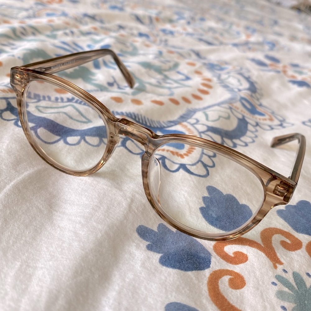 Warby Parker Percey Glasses Chestnut Crystal Medium